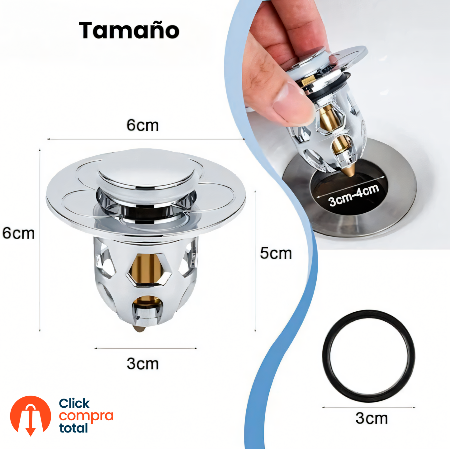 TAPÓN ANTI OBSTRUCCIONES INOXIDABLE